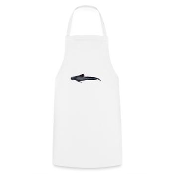 baleine pilote - baleine pilote - globicéphale noir - Tablier de cuisine - blanc - Devant - AI Model Male 185 dark (185cm)