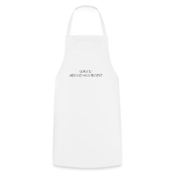 luck is when the bass starts - Cooking Apron - white - Front - AI Model Male 185 dark (185cm)