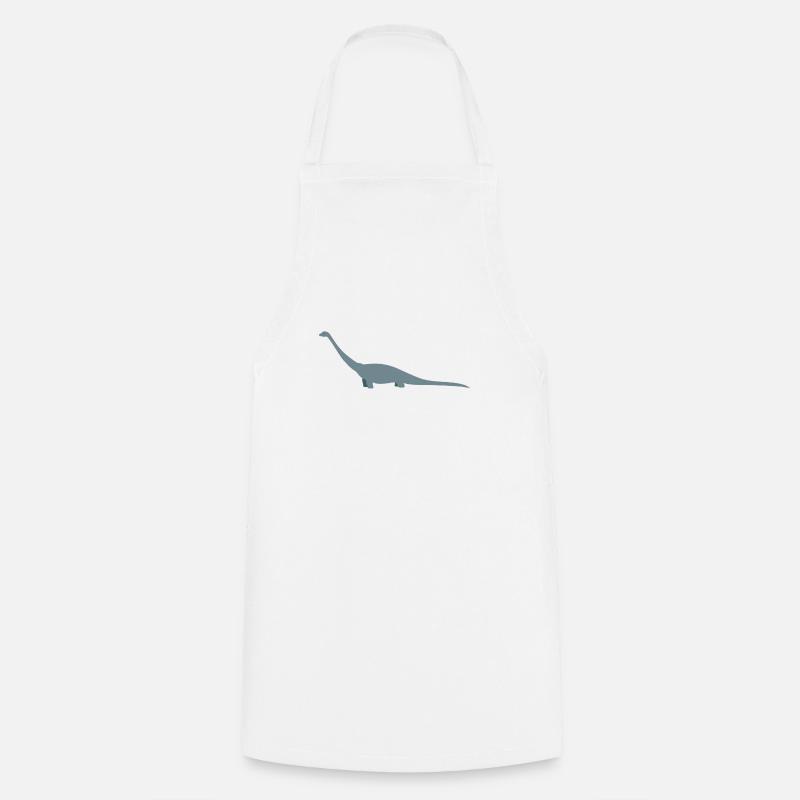 Dinosaurs: Comic Diplodocus - Cooking Apron - white