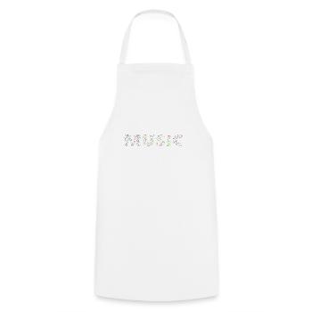 musique - Tablier de cuisine - blanc - Devant - AI Model Male 185 dark (185cm)