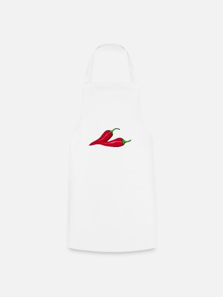 peperoni - Kochschürze - Weiß