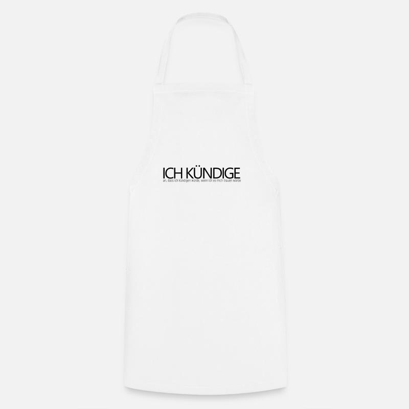 I announce that I am announcing - Cooking Apron - white
