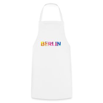 Berlin - Cooking Apron - white - Front - AI Model Male 185 dark (185cm)