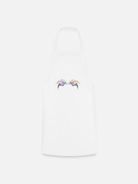 Neon tribal design - Cooking Apron - white