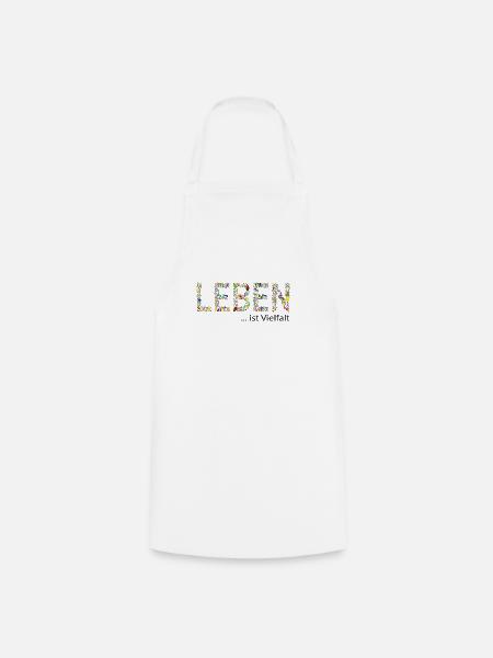 Leben - Kochschürze - Weiß