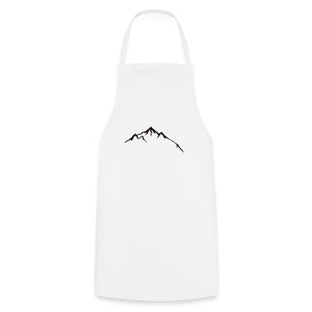 sommet de la montagne - Tablier de cuisine - blanc - Devant - AI Model Male 185 dark (185cm)