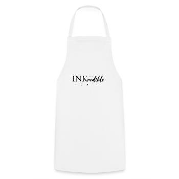 Inkredible Tinte Tattoo / Geschenk Idee - Kochschürze - Weiß - Vorne - AI Model Male 185 dark (185cm)