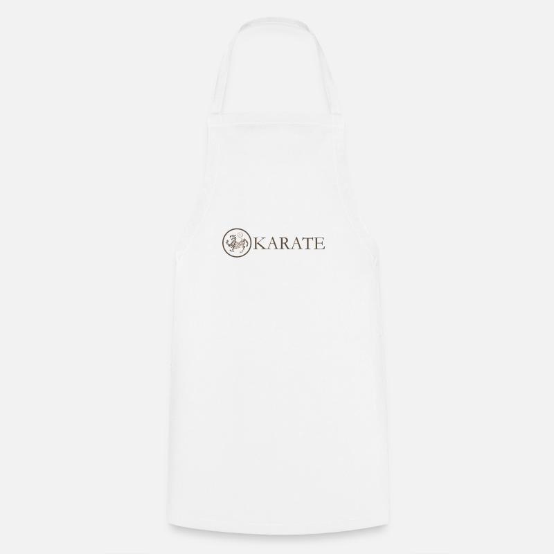 Karate-Karate-Logo - Kochschürze - Weiß