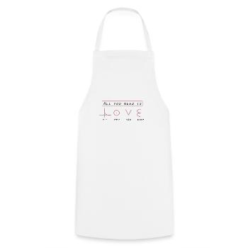 All you are is Love - mathematics joke analysis - Cooking Apron - white - Front - AI Model Male 185 dark (185cm)