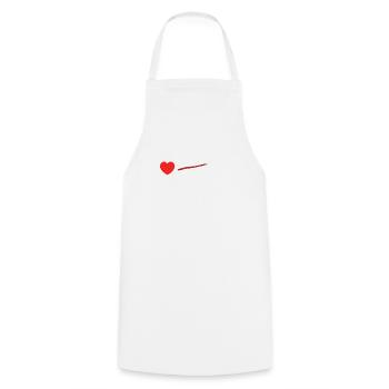 Magdeburg / Halle / Saxony-Anhalt / Gift - Cooking Apron - white - Front - AI Model Male 185 dark (185cm)