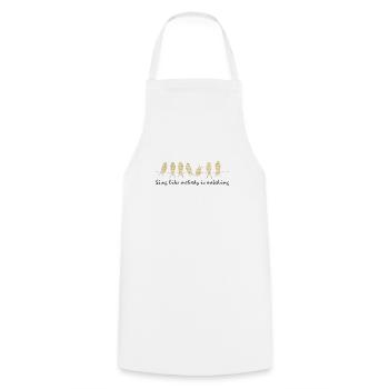 Sing - Cooking Apron - white - Front - AI Model Male 185 dark (185cm)