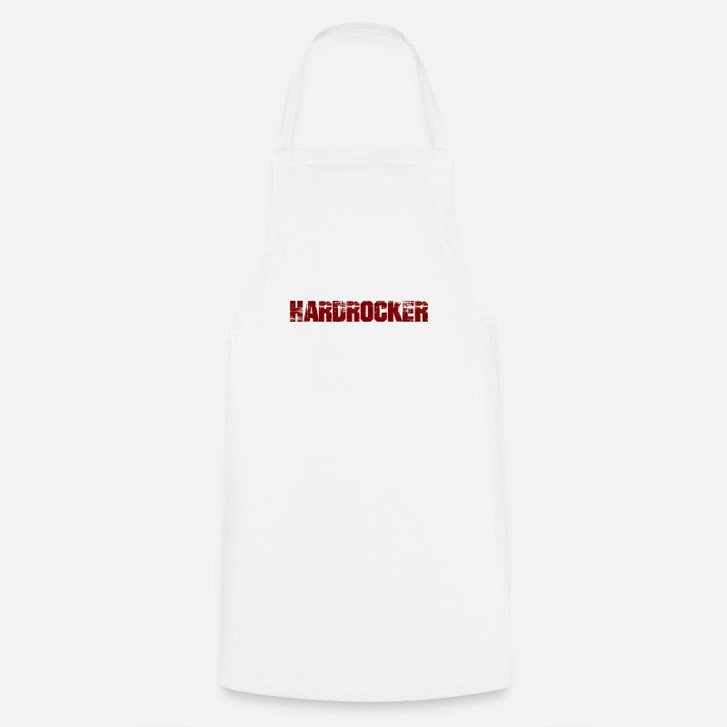 Hardrocker - Kochschürze - Weiß