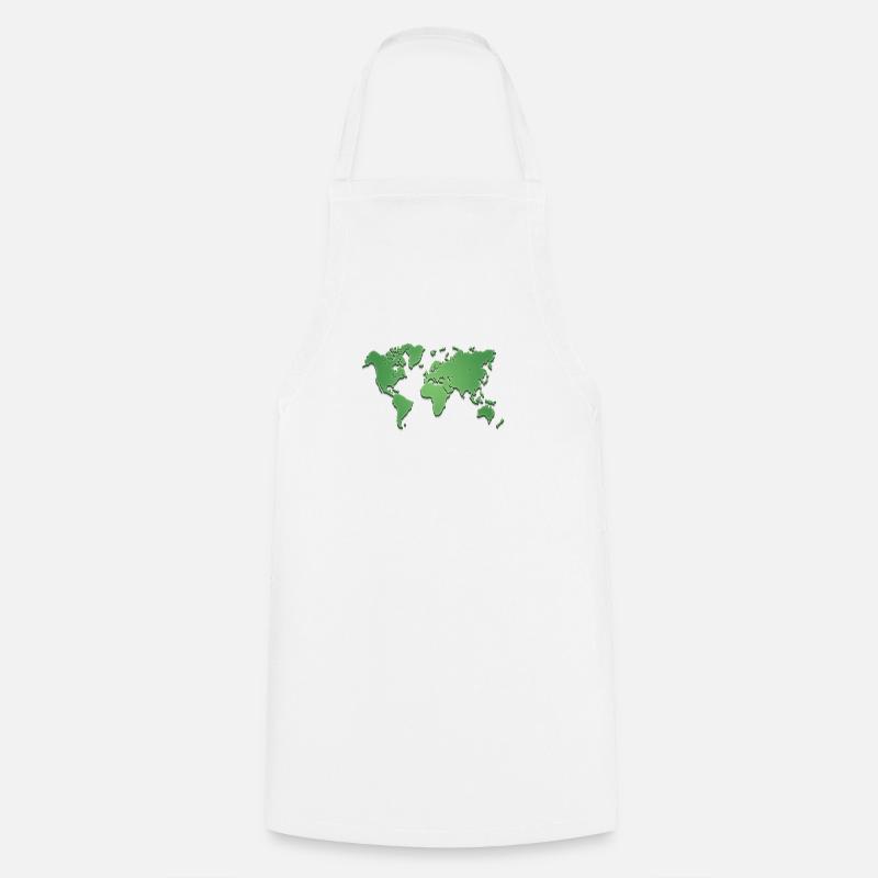 World world map - Cooking Apron - white