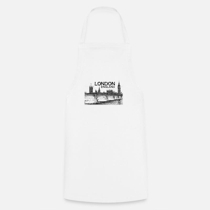 LONDON - Cooking Apron - white