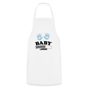 bébé loading - Tablier de cuisine - blanc - Devant - AI Model Male 185 dark (185cm)