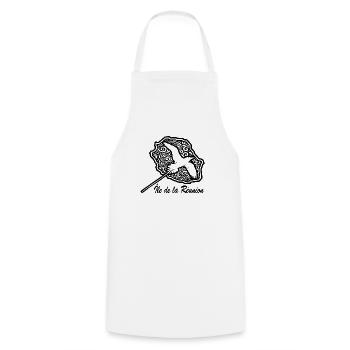 STRAW IN TAIL REUNION ISLAND - Cooking Apron - white - Front - AI Model Male 185 dark (185cm)