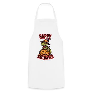 Dragons d’Halloween effrayants avec citrouille - Tablier de cuisine - blanc - Devant - AI Model Male 185 dark (185cm)
