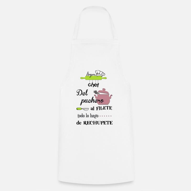 Citation de Super Chef - Tablier de cuisine - blanc