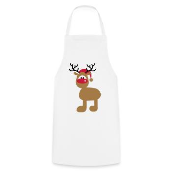 Christmas - Cooking Apron - white - Front - AI Model Male 185 dark (185cm)