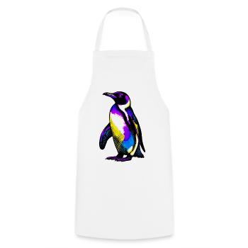 Pingouin - Tablier de cuisine - blanc - Devant - AI Model Male 185 dark (185cm)