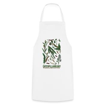 Caterpillarologie Étude de la nature - Tablier de cuisine - blanc - Devant - AI Model Male 185 dark (185cm)