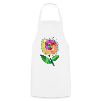 Fleur - Tablier de cuisine - blanc - Devant - AI Model Male 185 dark (185cm)