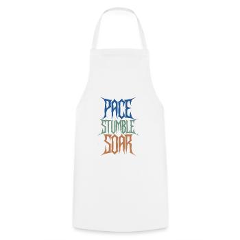Pace Stumble Soar Style Heavy Metal - Kochschürze - Weiß - Vorne - AI Model Male 185 dark (185cm)