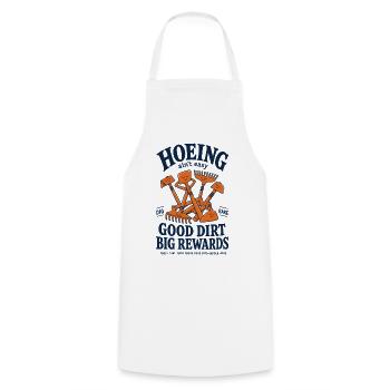Hoeing Aint Easy Good Dirt Gardening - Cooking Apron - white - Front - AI Model Male 185 dark (185cm)