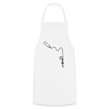 hangman_drawing - Tablier de cuisine - blanc - Devant - AI Model Male 185 dark (185cm)