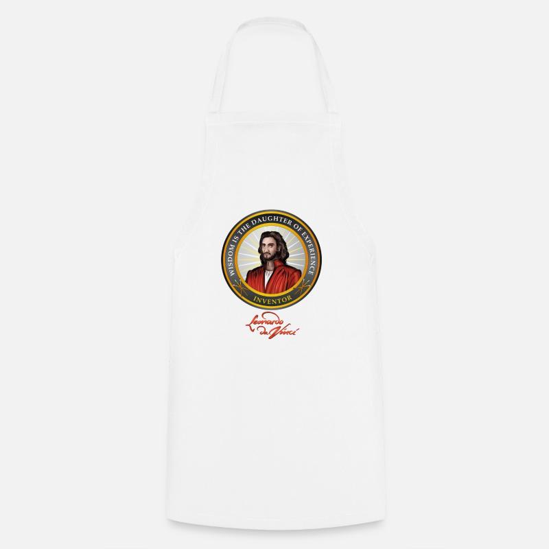 DAVINCI INVENTOR SEAL - Cooking Apron - white