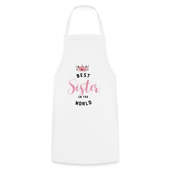 Best Sister Beste Schwester Slogan - Kochschürze - Weiß - Vorne - AI Model Male 185 dark (185cm)