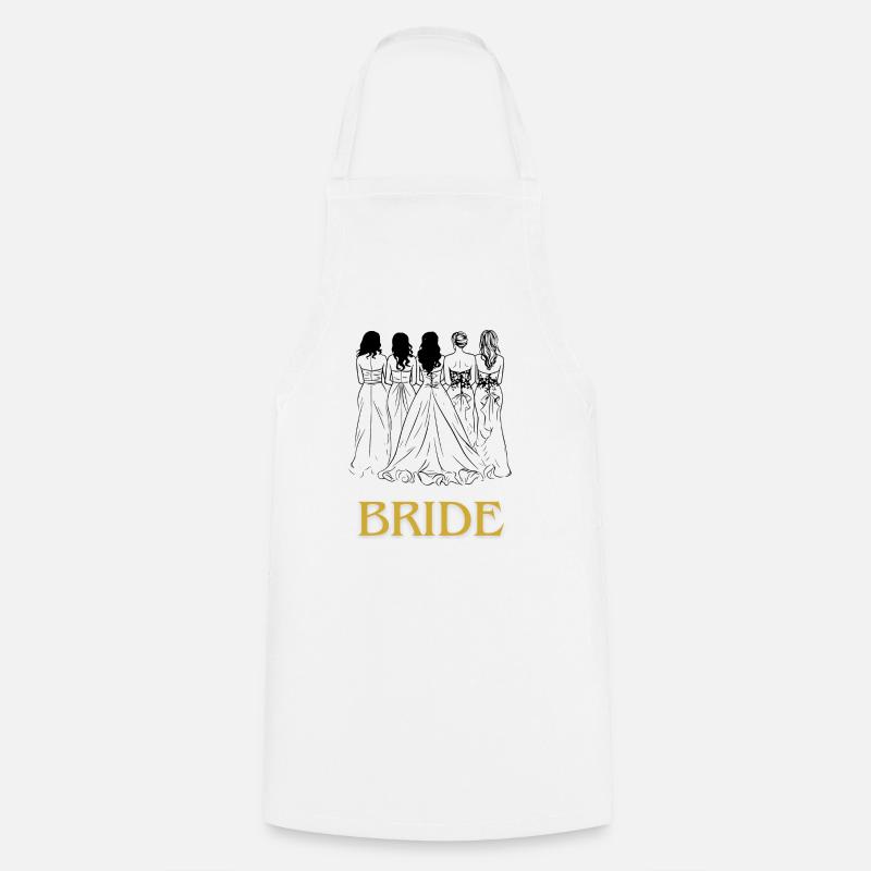 Bachelor Party Bride - Cooking Apron - white