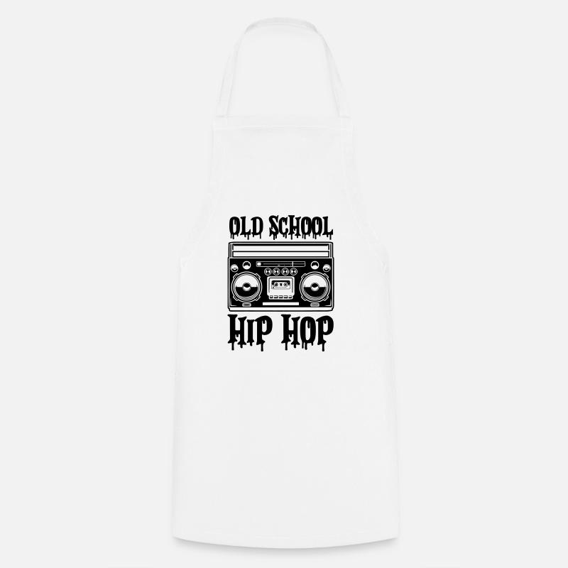 Ghettoblaster Old School Hip Hop - Cooking Apron - white