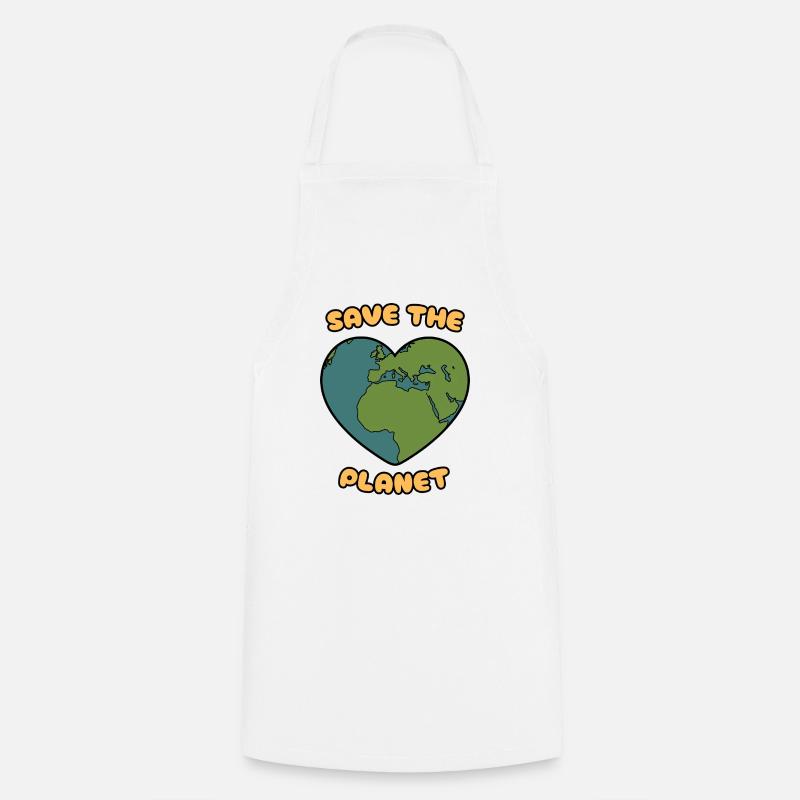 save the planet - Kochschürze - Weiß