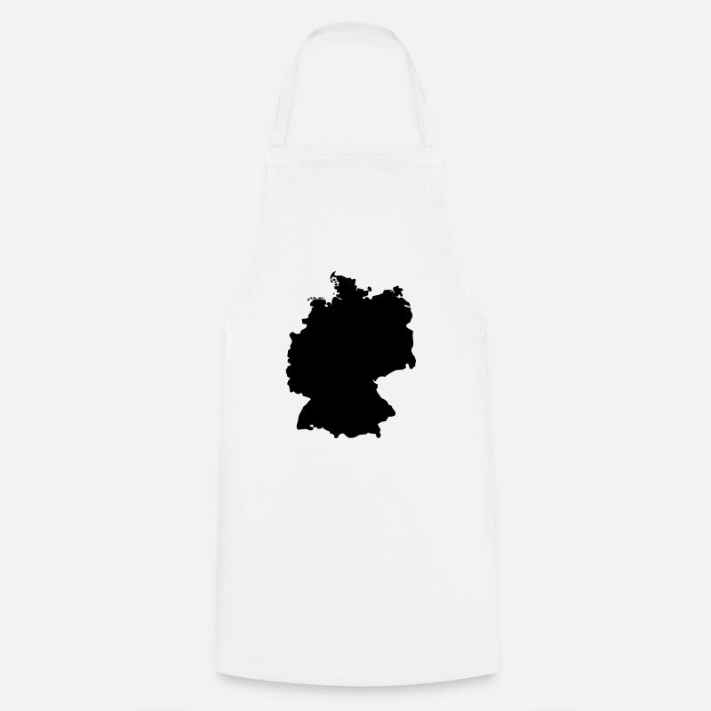Germany, outlined, shade, outline, Germany, - Cooking Apron - white
