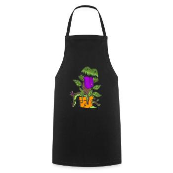 Carnivorous Plant - Tablier de cuisine - noir - Devant - AI Model Male 185 dark (185cm)