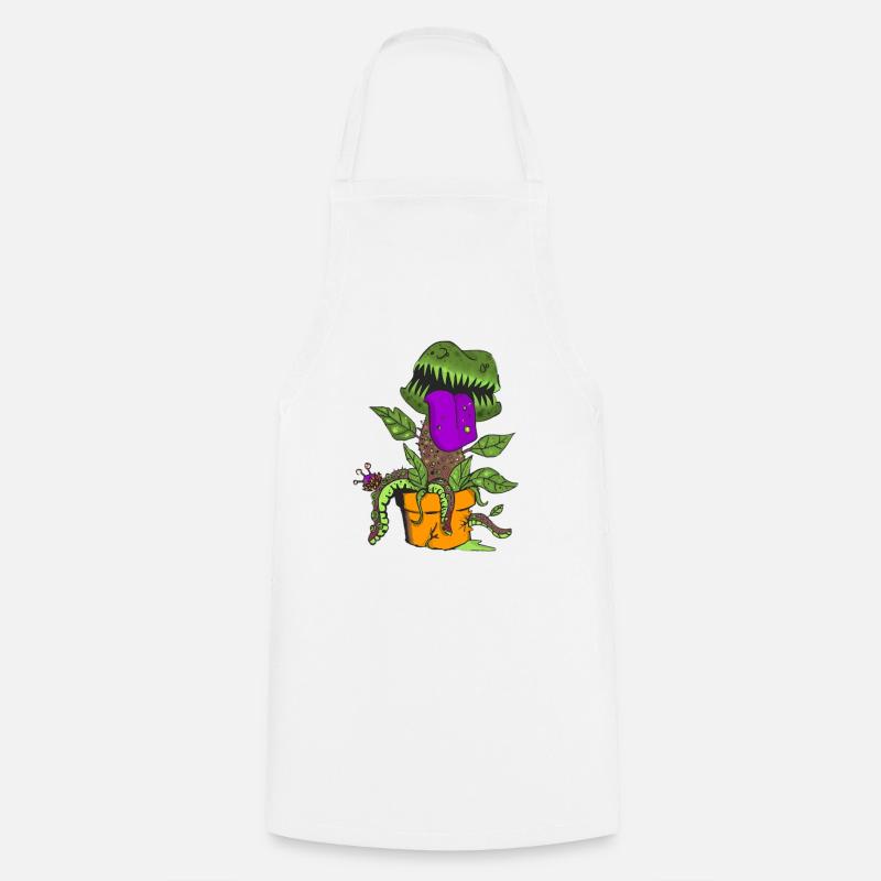 Carnivorous Plant - Cooking Apron - white