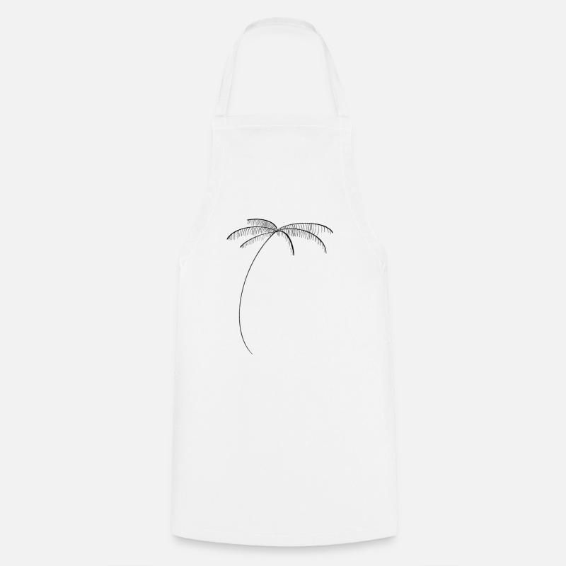 Palm tree vibes - Cooking Apron - white