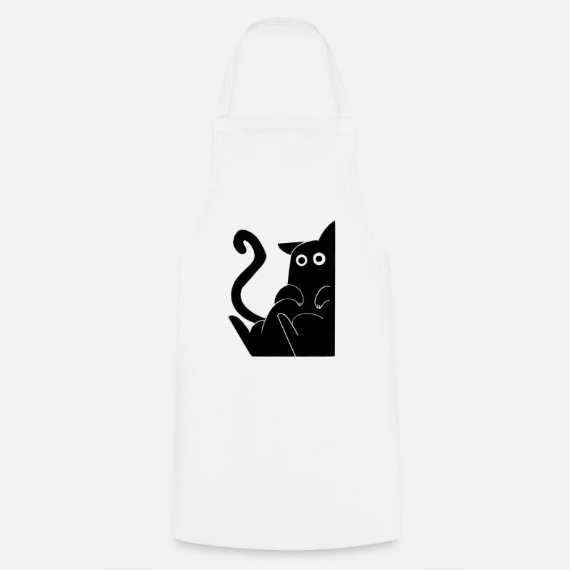 Geometry Cat 2 - Cooking Apron - white