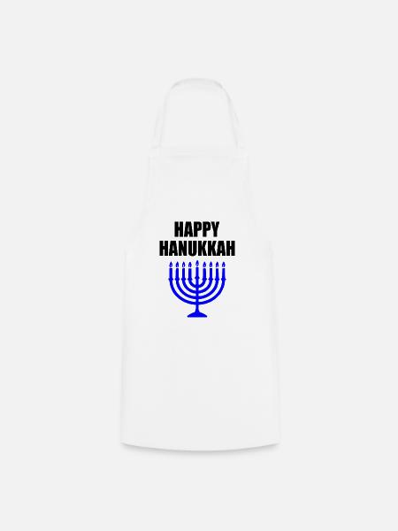 HAPPY HANUKKAH - Kochschürze - Weiß