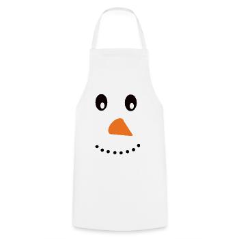 Snowman - Cooking Apron - white - Front - AI Model Male 185 dark (185cm)