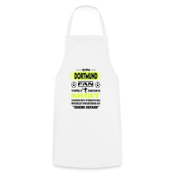 Fußball Fan Fussballverein Dortmund - Kochschürze - Weiß - Vorne - AI Model Male 185 dark (185cm)