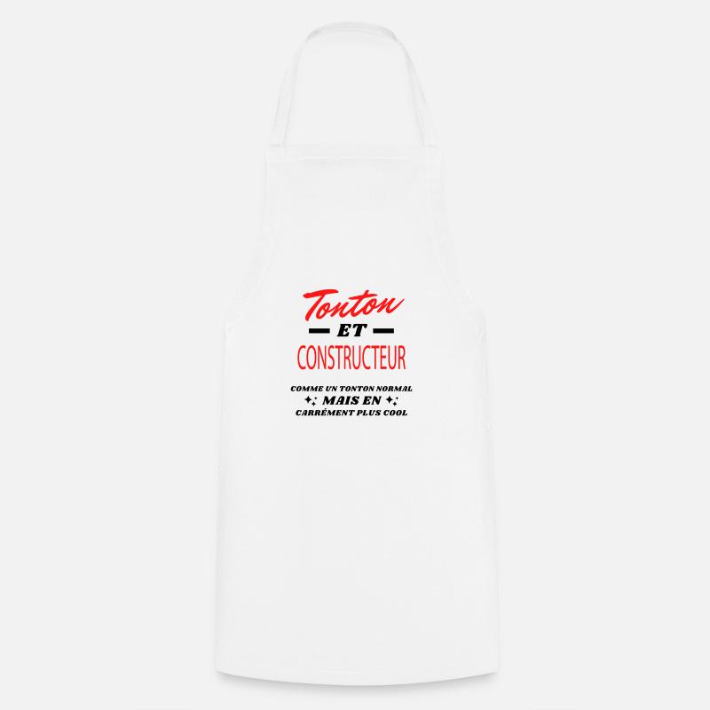 Tonton et CONSTRUCTEUR - Tablier de cuisine - blanc