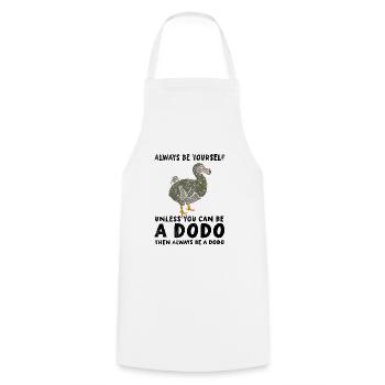 Dodo | Sei Du selbst | Sei ein Dodo - Kochschürze - Weiß - Vorne - AI Model Male 185 dark (185cm)