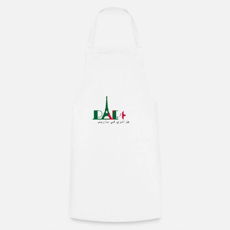 Algérien à Paris - Tablier de cuisine - blanc