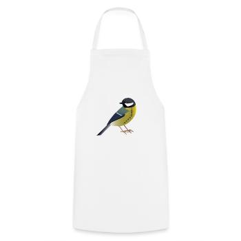 Great Bird Graphic / Design / Illustration - Cooking Apron - white - Front - AI Model Male 185 dark (185cm)