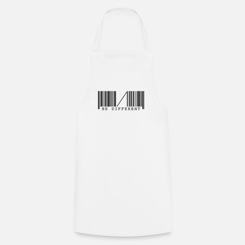 Be different barcode - Cooking Apron - white