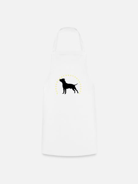 American Staffordshire Terrier custom - Cooking Apron - white