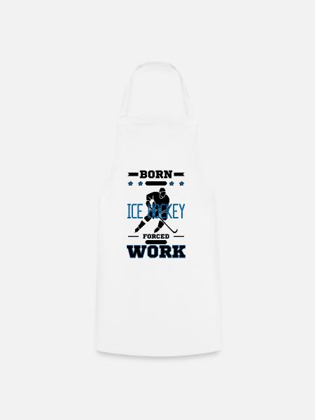 Eishockey Spruch cooles Eishockey Design - Kochschürze - Weiß