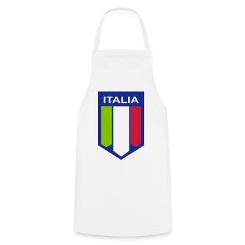 Flag Italy - Cooking Apron - white - Front - AI Model Male 185 dark (185cm)